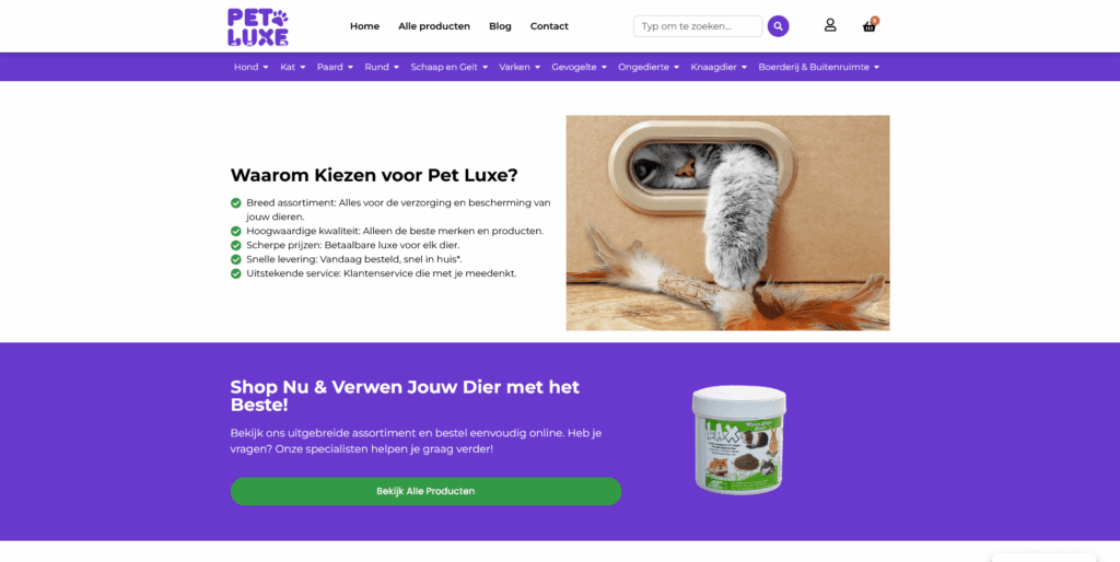 Website Pet Luxe gemaakt door SkatSite (3)