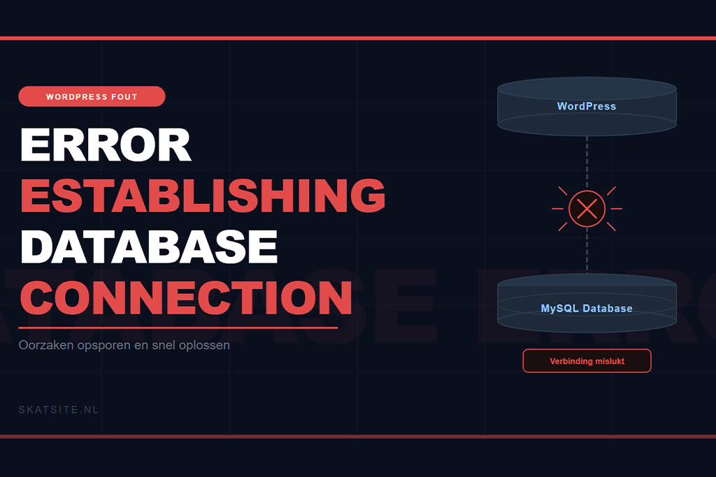 Error Establishing Database Connection in WordPress- probleem oplossen door Skatsite